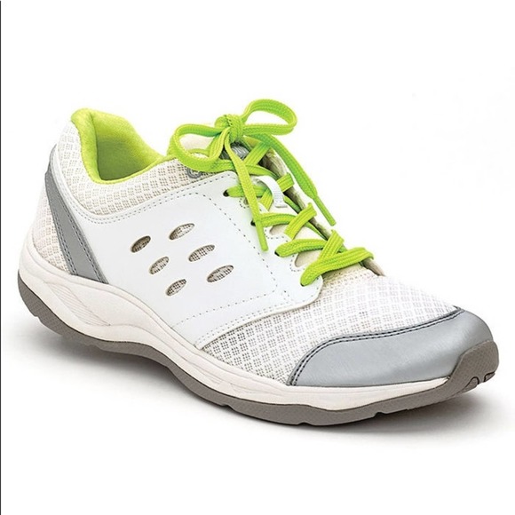 NEW Vionic Venture Walking Sneakers Neon Yellow Lime Green White ortho Shoes 6 - Picture 9 of 9